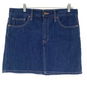 Madewell Rigid Denim Straight Mini Skirt Size 30 Dupree Wash Blue NWT SS-1451‎